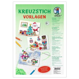 Ursus KREUZSTICHVORLAGEN FÜR KINDER "WEIHNACHTSZEIT"