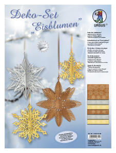 Ursus DEKO-SET "EISBLUMEN" GELASERT