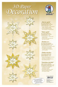 Ursus 3D PAPER DECORATION "STERNE GOLD"