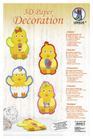 Ursus 3D PAPER DECORATION "KÜKEN"