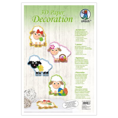 Ursus 3D PAPER DECORATION "SCHÄFCHEN"