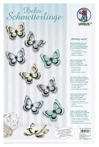 Ursus DEKO SCHMETTERLINGE SHABBY AQUA