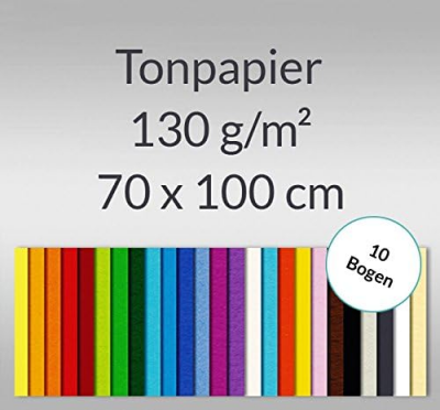Ursus TONPAPIER 130G.70x100CM,MITTELBRAUN