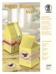 Ursus PAPER BOXES "MILKBOX" PRETTY BUTTERFLIES