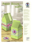 Ursus PAPER BOXES "MILKBOX" FANCY FLOWERS