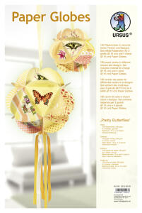 Ursus PAPER GLOBES "PRETTY BUTTERFLIES"