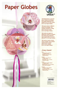 Ursus PAPER GLOBES "CRAZY HEARTS"