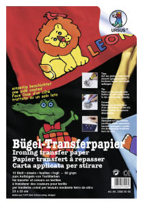 Ursus BÜGEL-TRANSFERPAPIER 60G.10BL.23x33CM