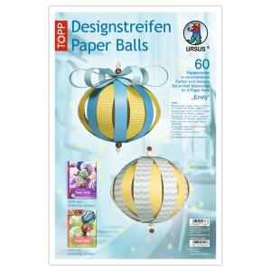 Ursus DESIGNSTREIFEN PAPER BALLS "EMILY"