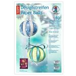 Ursus DESIGNSTREIFEN PAPER BALLS "WHITE CHRISTMAS"