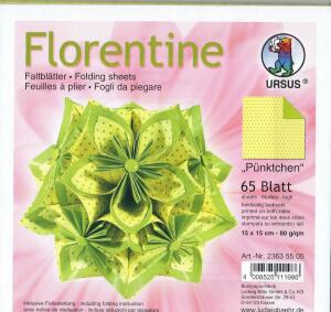 Ursus FLORENTINE "PÜNKTCHEN" 80G.15x15CM,65BL.MO.05