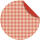 Ursus FLORENTINE "VICHY" 80G.10CM,RUND,65BL.KAR/ROT