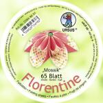 Ursus FLORENTINE"MOSAIK"80G.10CM RUND,65BL.M.01