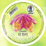 Ursus FLORENTINE"QUADRI"80G.10CM RUND,65B.M.01