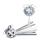 Ursus MINI PAPER BALLS "SILVER ORNAMENTS"