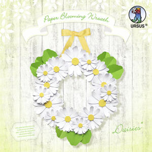 Ursus PAPER BLOOMING WREATH "DAISIES"