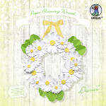 Ursus PAPER BLOOMING WREATH "DAISIES"