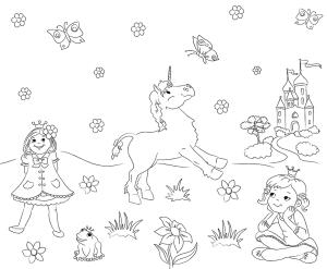 Ursus AUSMAL-TISCHSET "PRINZESSIN" 5BL.33x40CM
