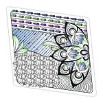 Ursus ZENTANGLE KACHELN BLANKO,"RAUTE",25ST.WEISS