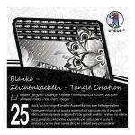 Ursus ZENTANGLE KACHELN BLANKO,"RAUTE",25ST.SCHWAR