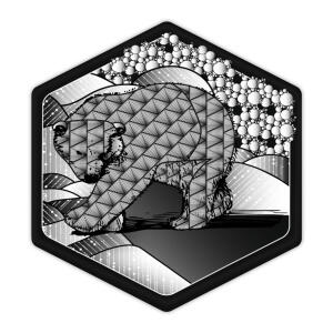 Ursus ZENTANGLE KACHELN BLANKO,"SECHSECK",25ST.SCHW