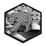 Ursus ZENTANGLE KACHELN BLANKO,"SECHSECK",25ST.SCHW