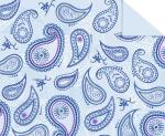 Ursus TONKARTON 220G.49,5x68CM,PAISLEY BLAU