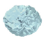 Ursus PAPER POMPONS,SEIDENP.20G.50x70CM,10BG.H.BLAU