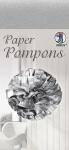 Ursus PAPER POMPONS,SEIDENP.20G.50x70CM,5BG.SILBER