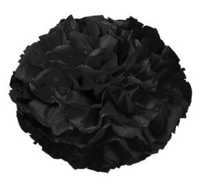Ursus PAPER POMPONS,SEIDENP.20G.50x70CM,10BG.SCHWAR