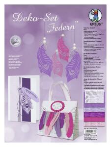Ursus DEKO SET FEDERN FK.300G 24,8X33CM,6BL.104T.ROSE
