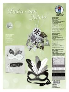 Ursus DEKO SET FEDERN FK.300G 24,8X33CM,6BL.104T.BL/WHIT