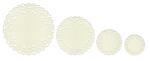 Ursus PAPER DOILIES STARLIGHT 200G 8ST.4GR.HERZEN ELFENB