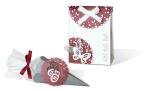 Ursus PAPER DOILIES STARLIGHT 200G 8ST.4GR.HERZEN D-ROT