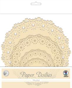 Ursus PAPER DOILIES STARLIGHT 200G 8ST.4GR.HERZBL.APRICO