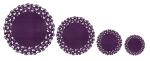 Ursus PAPER DOILIES STARLIGHT 200G 8ST.4GR.SCHMETTL.VIOL