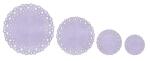 Ursus PAPER DOILIES STARLIGHT 200G 8ST.4GR.BLUMEN LAVEND