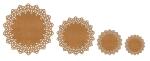 Ursus PAPER DOILIES STARLIGHT 200G 8ST.4GR.ORIENT KUPFER