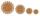 Ursus PAPER DOILIES STARLIGHT 200G 8ST.4GR.ORIENT KUPFER