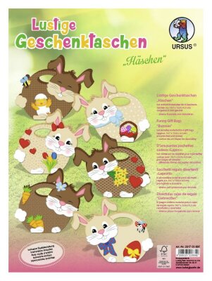 Ursus LUSTIGE GESCHENKTASCHEN "HÄSCHEN"