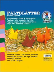 Ursus INTENS.FALTBL.10x15CM,100BL.10F.SORTIERT