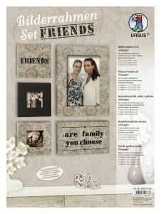 Ursus BILDERRAHMENSET "FRIENDS" 6 BLATT