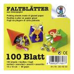 Ursus GLANZP.-FALTBL.10x10CM,100BL.10F.SORTIERT