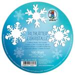 Ursus FALTBL."EISKRISTALLE" 130G.Ø12CM, 100BL,HOCHWEIß