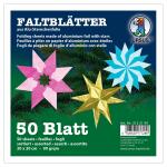 Ursus ALU-STERNCH.FALTBL.20x20CM,50BL.10F.SORTIERT