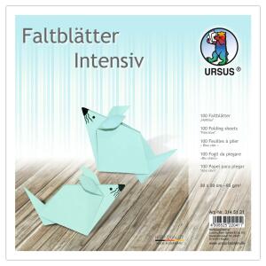 Ursus INTENS.FALTBL.UNI 20x20CM,100BL.HELLBLAU