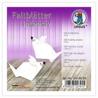 Ursus INTENS.FALTBL.UNI 10x10CM,100BL.WEISS
