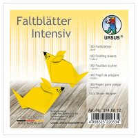 Ursus INTENS.FALTBL.UNI 10x10CM,100BL.GELB