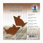 Ursus INTENS.FALTBL.UNI 10x10CM,100BL.MITTELBRAUN
