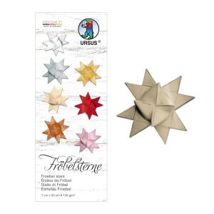 Ursus FRÖBELSTERNE 130G.1x50CM,100ST.TAUPE